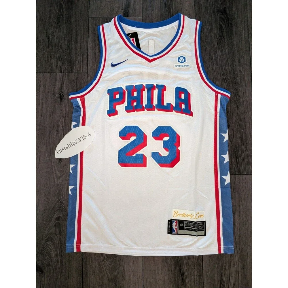 NEW!! Lebron James #23 White 2026 Philadelphia 76ers Jersey Small
